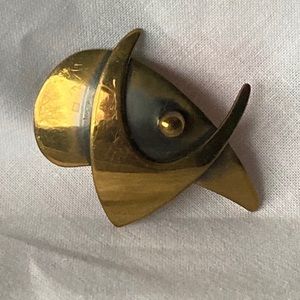 Modern Vintage Hogan Bolas brooch
